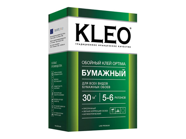 Клей обойный KLEO OPTIMA 5-6 рулонов 120 гр